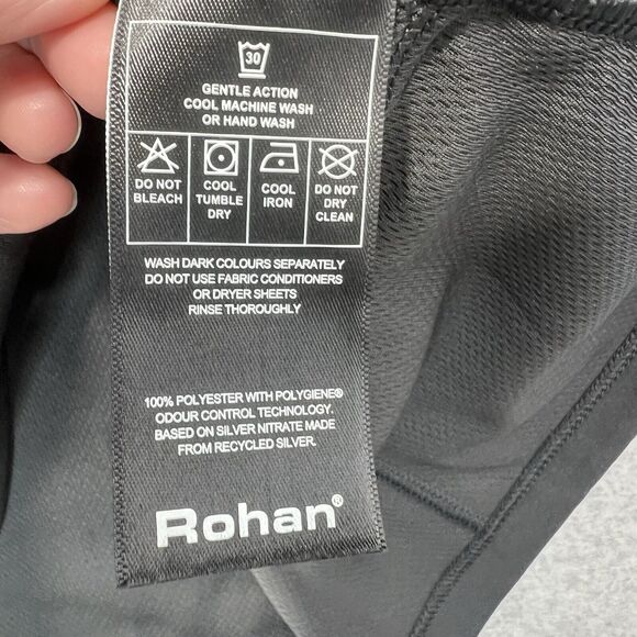 Rohan Men's Core Silver Zip 1/4 Shirt Size M Grey Walking Hiking Sun Protecting - Picture 6 of 11